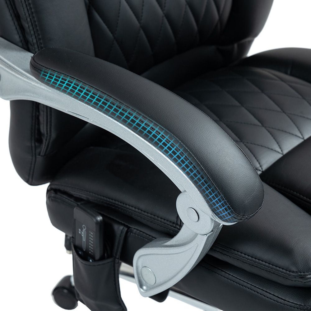 400lbs Big and Tall high Back Executive PU Leather Office Chair Heavy Duty with Foot Rest