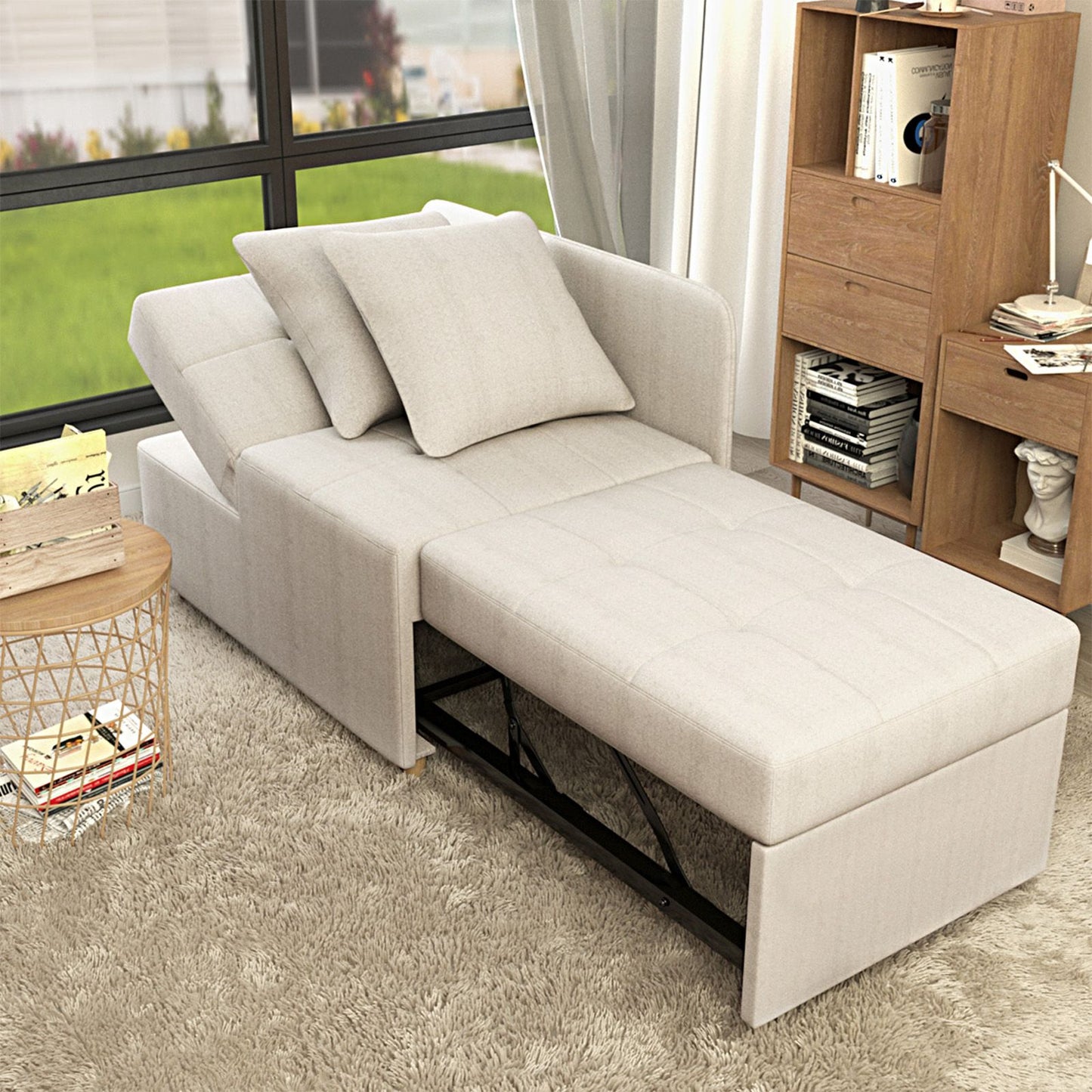Sleeper Sofas Couch with Pull Out Foldable Bed for Living Room