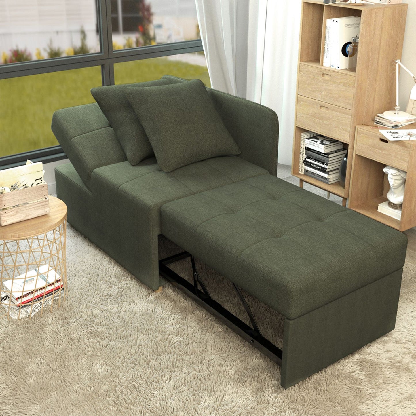 Sleeper Sofas Couch with Pull Out Foldable Bed for Living Room